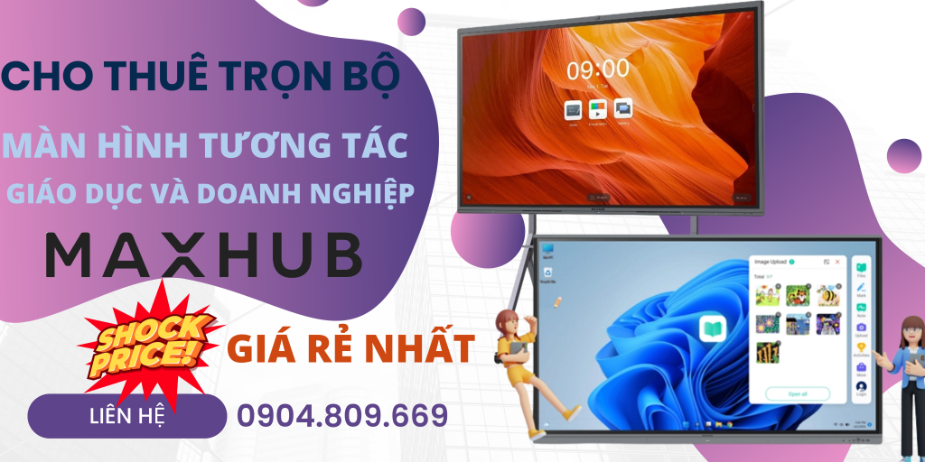 dịch vụ cho thuê màn hình tương tác Maxhub