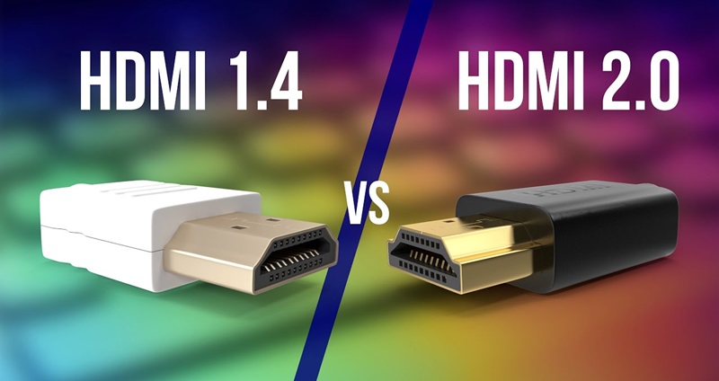 Cổng HDMI 2.0 so sánh với cổng HDMI 1.4