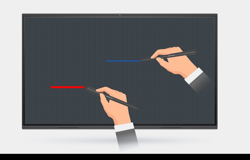 Có thể viết hai bút trên bảng trắng cùng lúc