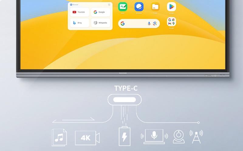Màn hình tương tác Maxhub có đa dạng cổng kết nối