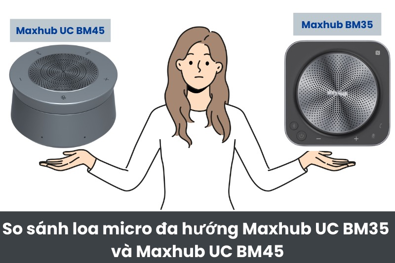 So sánh loa micro đa hướng Maxhub UC BM35 và Maxhub UC BM45