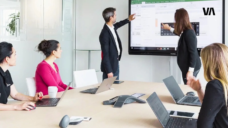 Sử dụng màn hình tương tác với biểu đồ trực quan
