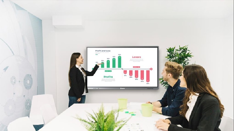 Màn hình tương tác Maxhub giúp tăng hiệu quả pitching