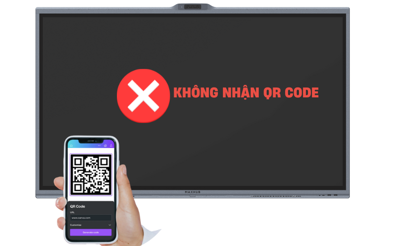 Không chia sẻ được nội dung họp qua QR Code