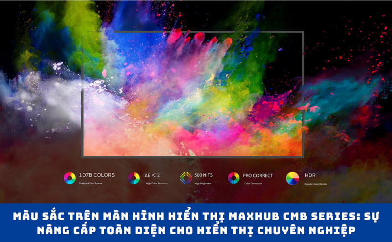 màu sắc trên màn hình hiển thị maxhub cmb series