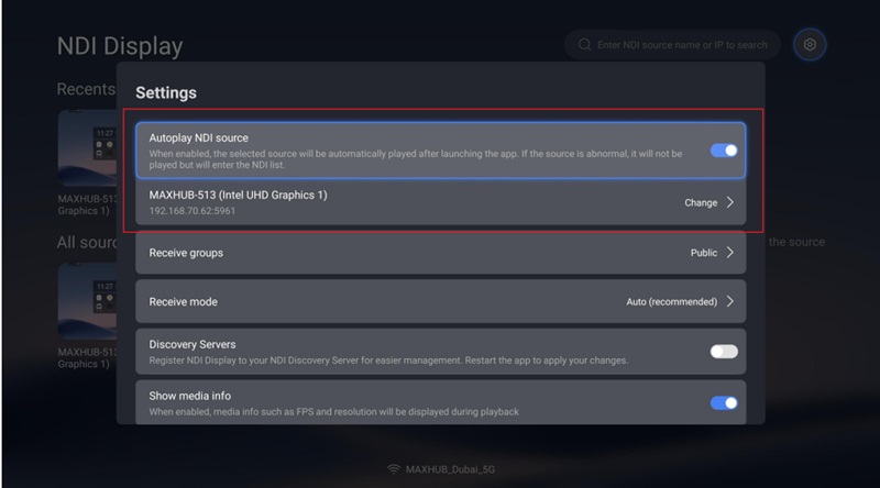 Bước cấu hình Default Startup Item