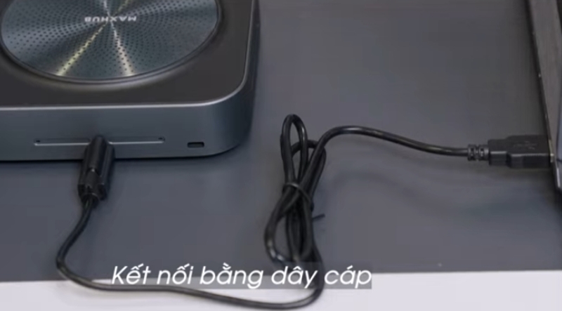 Kết nối loa Maxhub BM35 qua USB Plug & Play