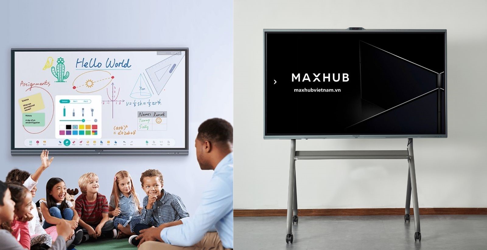 Màn hình tương tác Maxhub cho giáo dục và doanh nghiệp