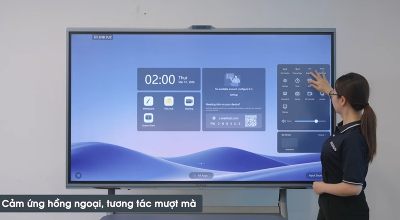 tính năng hội họp của màn hình tương tác Mãhxub V7 Xboard
