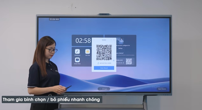tính năng hội họp của màn hình tương tác Mãhxub V7 Xboard