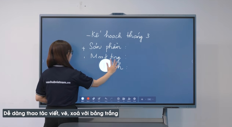 tính năng hội họp của màn hình tương tác Mãhxub V7 Xboard