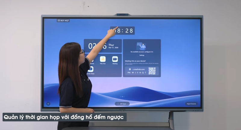 tính năng hội họp của màn hình tương tác Mãhxub V7 Xboard