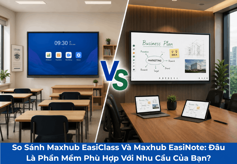 so sánh maxhub easiclass và maxhub easinote