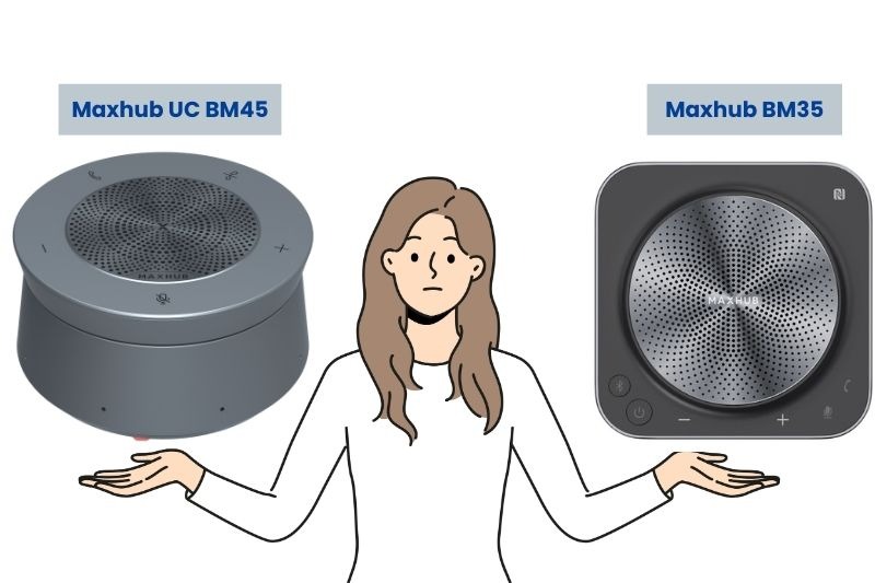 Maxhub BM35 và Maxhub UC BM45 sở hữu những thế mạnh riêng về kết nối, khả năng mở rộng và không gian sử dụng
