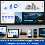 chia sẻ nhiều thiết bị lên màn hình Maxhub V7 Xboard