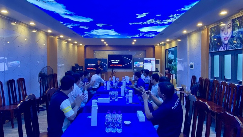 Không gian workshop giới thiệu giải pháp công nghệ Maxhub tại Cần Thơ 