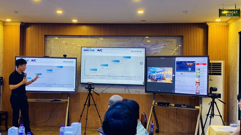 Hoạt động demo sản phẩm và chia sẻ giải pháp công nghệ tại workshop 